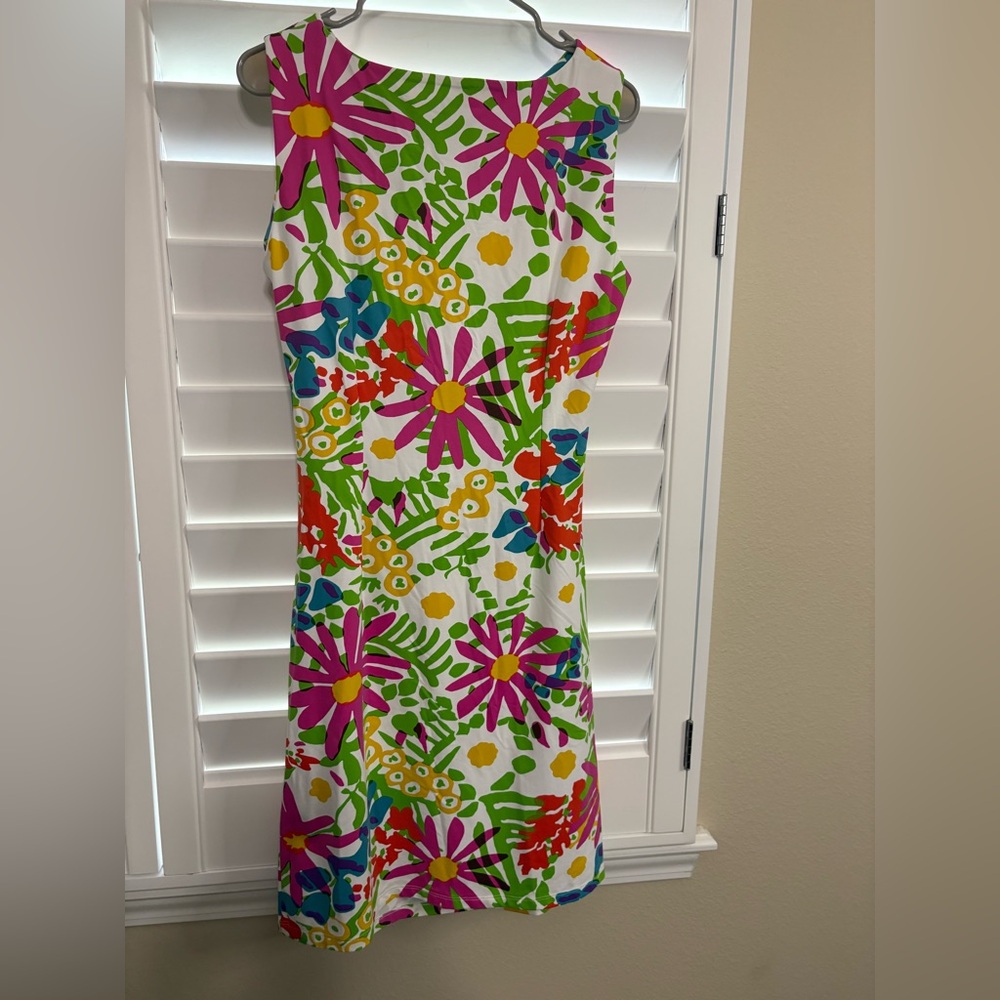 J. McLaughlin Floral Midi Dress - Pink, Green, Blue, Orange